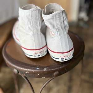 Converse All Stars White Womens Size 8 High Tops
